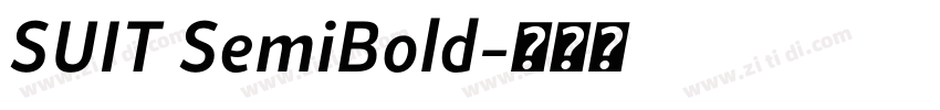 SUIT SemiBold字体转换 SUIT SemiBold字体转换